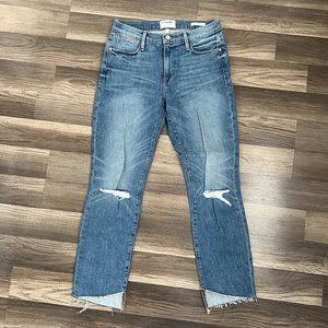 Frame Denim Le High Straight Leg Jeans Size 27